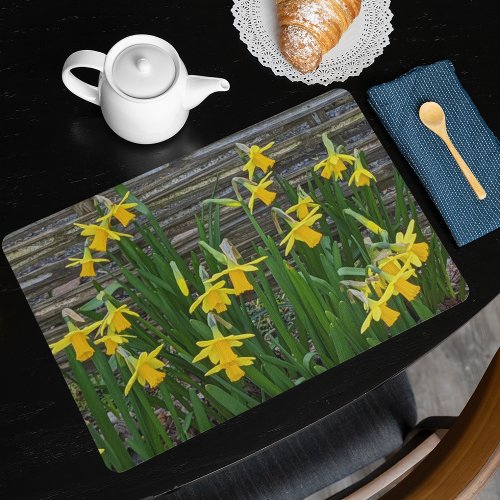 Springtime Yellow Daffodils Floral Placemat