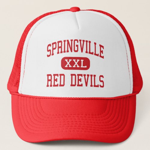 Springville _ Red Devils _ High _ Springville Utah Trucker Hat
