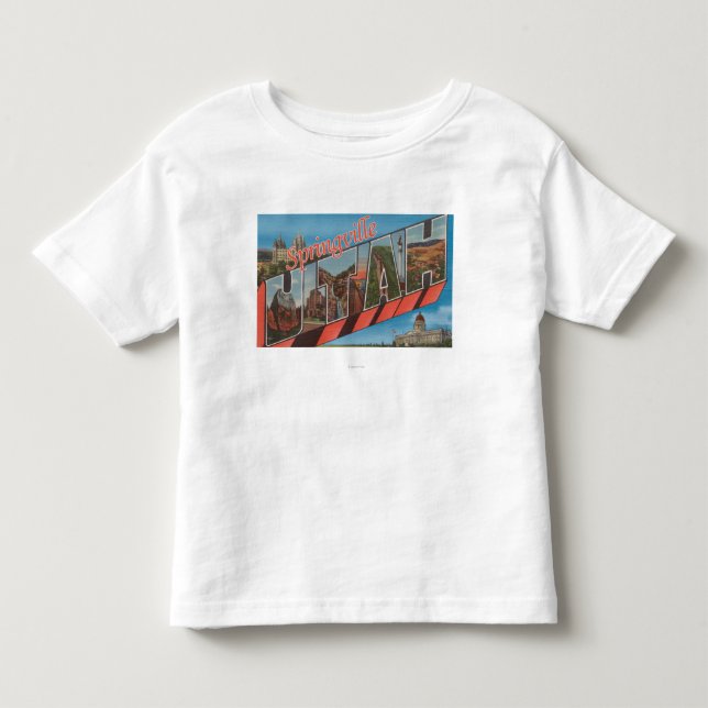 Springville, Utah - Large Letter Scenes Toddler T-shirt (Front)