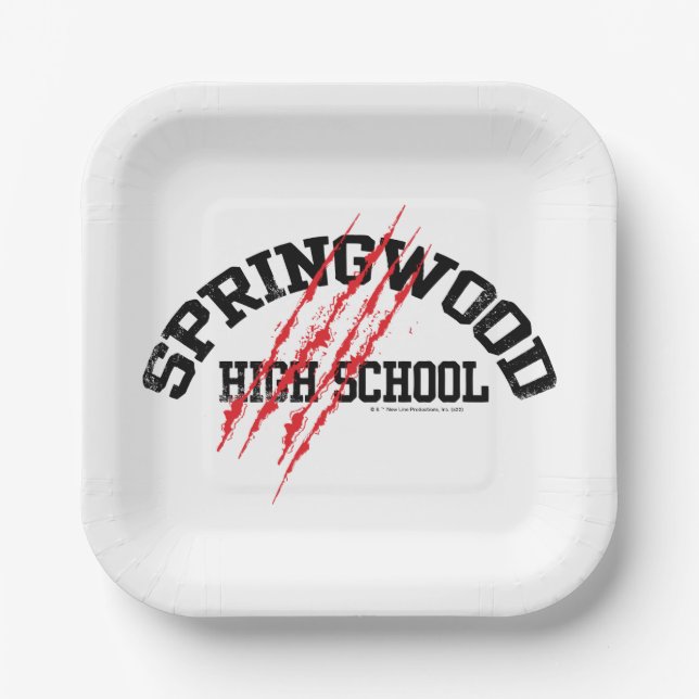 Springwood High School Paper Plates (Front)