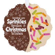 Sprinkle All the Way Photo Ornament Christmas Card