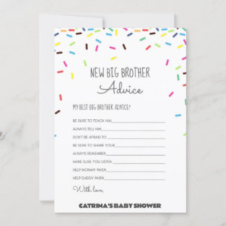 Sprinkle Baby Shower - Editable Name, 5x7 Invitation