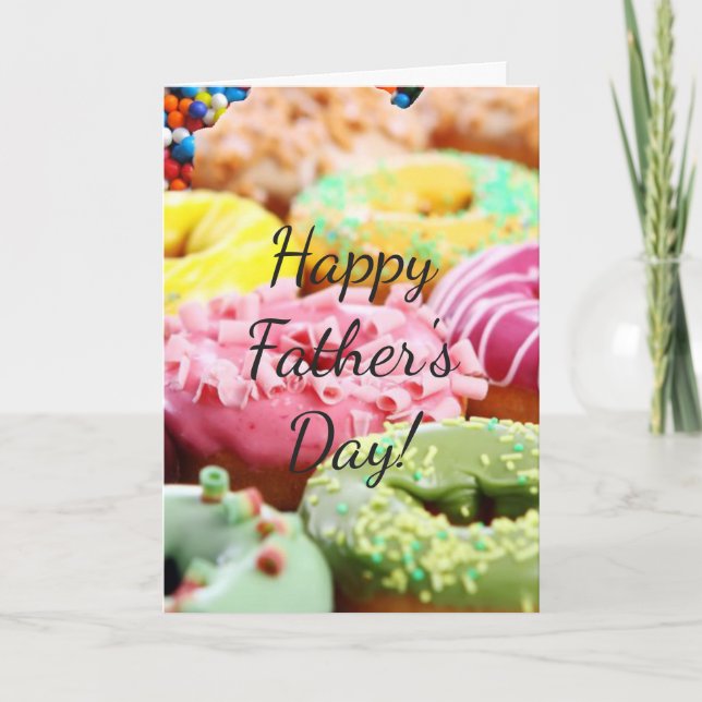 sprinkle balls donuts father's card (Front)