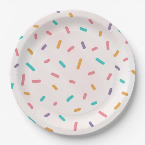 Sprinkle Birthday or Baby Shower Party Table Decor Paper Plates