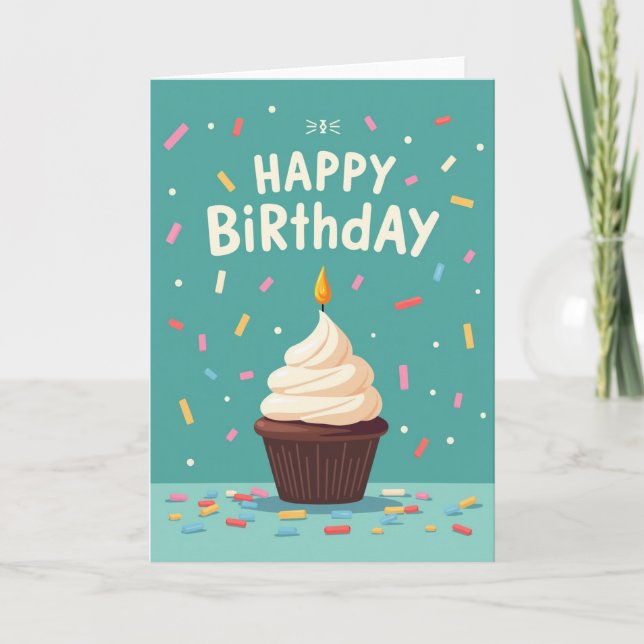 Sprinkle Birthday Treat Card (Front)