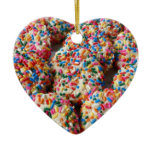 Sprinkle Cookies Ceramic Ornament