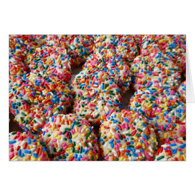 Sprinkle Cookies Fun Baking Photography Cards (Front Horizontal)