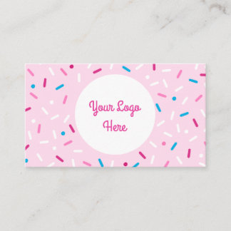 Sprinkle covered colorful sweet business card