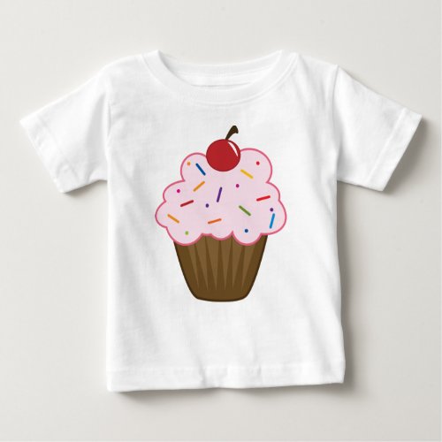 Sprinkle Cupcake Baby T_Shirt