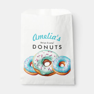 Sprinkle Donut Cute Blue Baby Shower Favor Bag