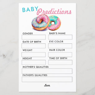 Sprinkle Donut   Prediction   Baby Shower Game