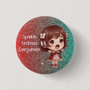 Sprinkle Kindness Everywhere Badge Button