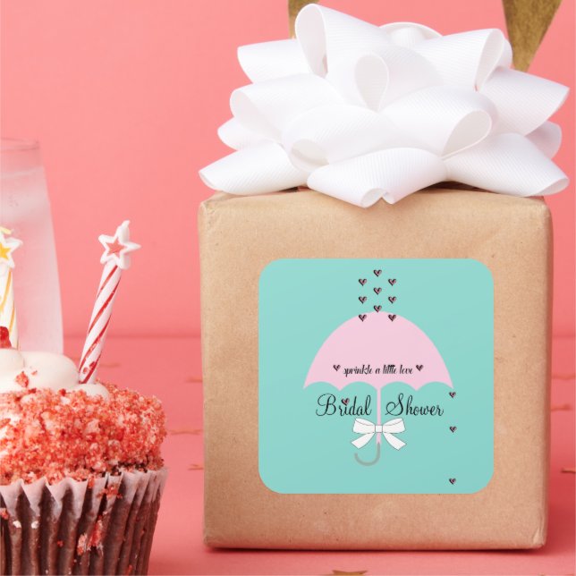 Sprinkle Love Blue And Pink Shower Party Stickers (Party)