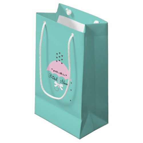 Sprinkle Love Blue  Pink Shower Bridal Party Small Gift Bag