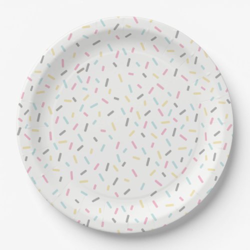 Sprinkle Party Plates White
