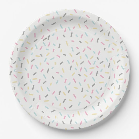 Sprinkle Party Plates (White)