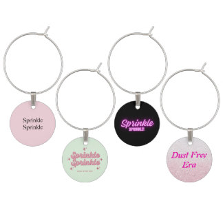 Sprinkle Sprinkle Wine Tags Charm