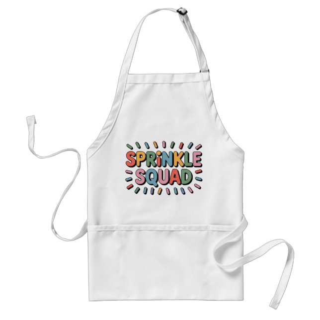Sprinkle Squad | Baby Sprinkle Adult Apron (Front)