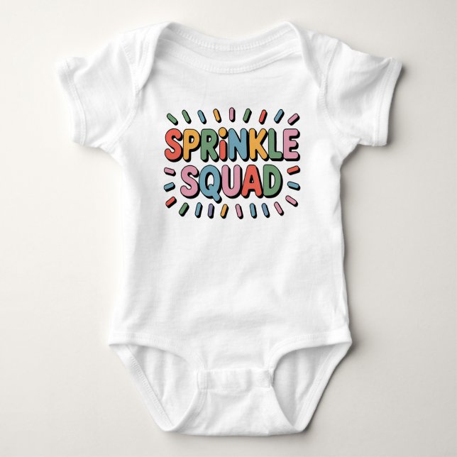 Sprinkle Squad | Baby Sprinkle Baby Bodysuit (Front)