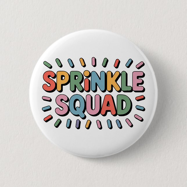 Sprinkle Squad | Baby Sprinkle Button (Front)