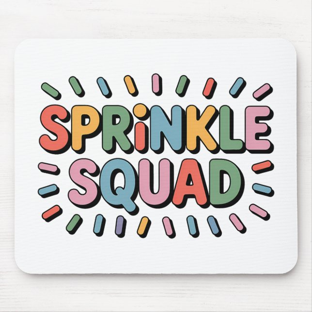 Sprinkle Squad | Baby Sprinkle Mouse Pad (Front)
