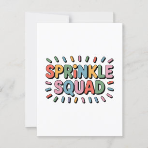 Sprinkle Squad Baby Sprinkle Postcard