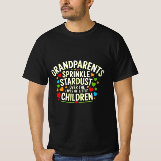 Sprinkle Stardust with Grandparents T-Shirt (Front)