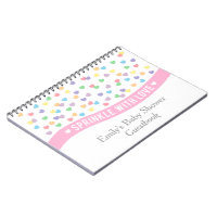 Sprinkle with Love, Baby Shower Guestbook Notebook