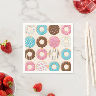 Sprinkled Bliss Baby Shower Donut Napkins
