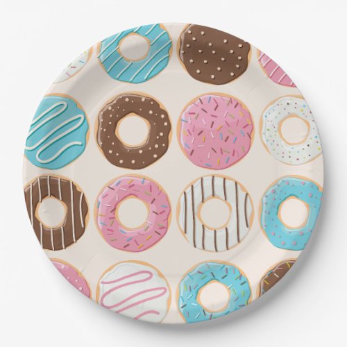 Sprinkled Bliss Baby Shower Donut Paper Plates