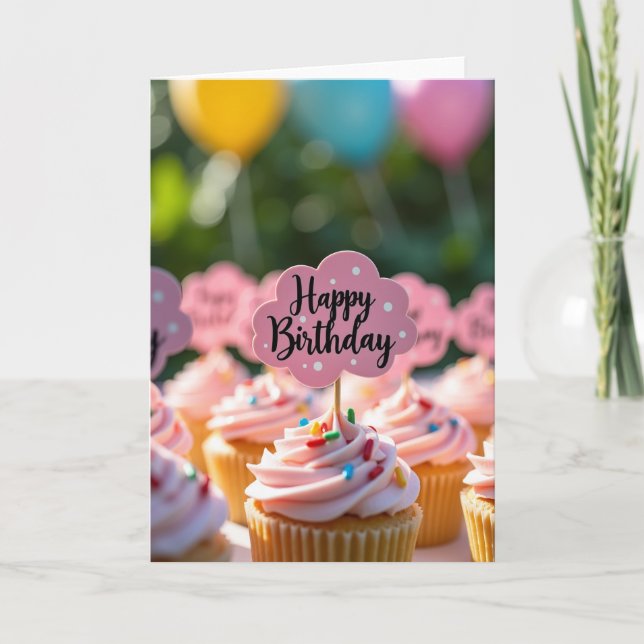Sprinkled Celebration Birthday Card (Front)