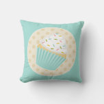 Sprinkled Cupcake Accent Pillow at Zazzle