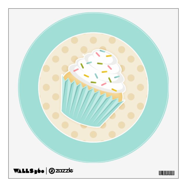 Sprinkled Cupcake Wall Decal (Front)