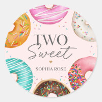 Sprinkled Donut 2nd Birthday Party Favor