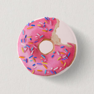 Sprinkled Donut Birthday Party Baby Shower Favors Button