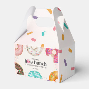 Sprinkled Donut Birthday Party Favor Box