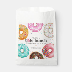 Sprinkled Donut Birthday Party or Baby Shower Favor Bag
