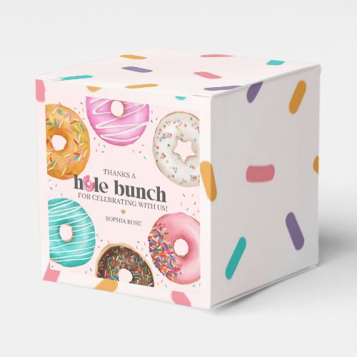 Sprinkled Donut Birthday Party or Baby Shower Favor Boxes