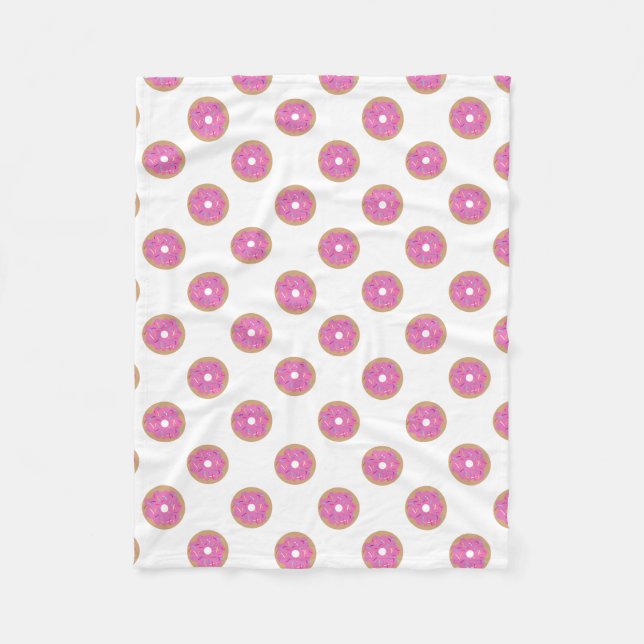Sprinkled Donut Fleece Blanket (Front)