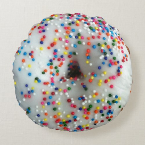 Sprinkled Donut Pillow