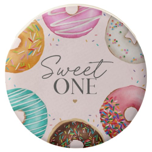 Sprinkled Donut Sweet ONE 1st Birthday Party Chocolate Covered Oreo