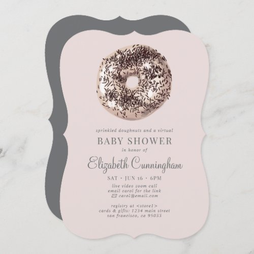 Sprinkled Doughnuts and a Virtual Baby Shower Invitation