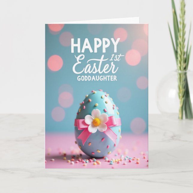 Sprinkled Egg Spring Celebration Card (Front)
