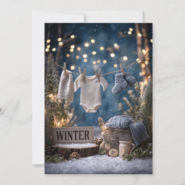 Sprinkled in Snow | Cozy Winter Invitation (Front)