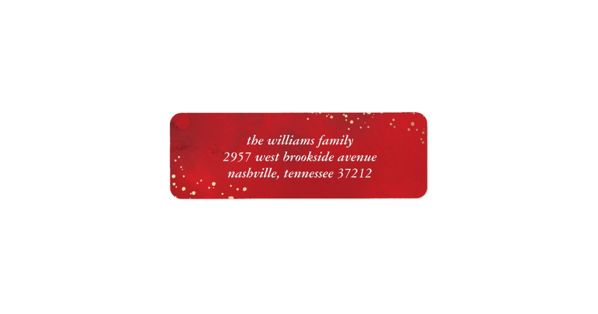 Sprinkled Joy Faux Foil Christmas Holiday Label | Zazzle