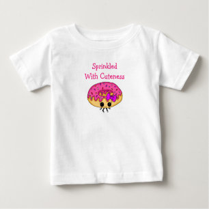 Sprinkled with Cuteness Pink Frosted Donut Baby T-Shirt