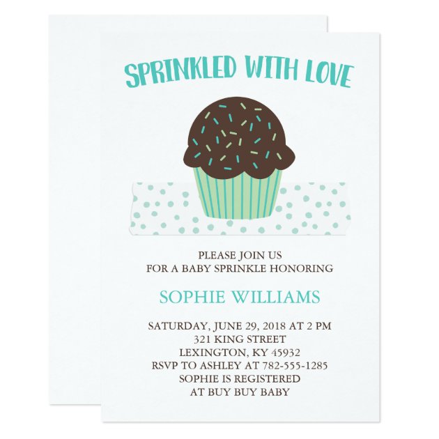 Sprinkled With Love Baby Sprinkle Invitation