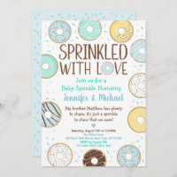 Sprinkled With Love Blue Donut Baby Sprinkle
