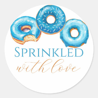 Sprinkled with Love Customizable Round Stickers