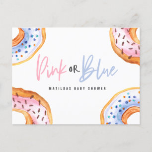 Sprinkled with love donut baby shower announcement